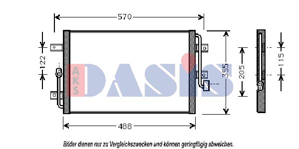 AKS DASIS Kondensaator,kliimaseade 082031N